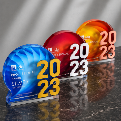 Numbered Panel Acrylic Award - custom acrylic awards with your logo